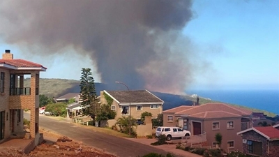 Fire raging in Dana Bay