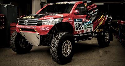 Toyota Hilux race vehicles among top 10 in Dakar