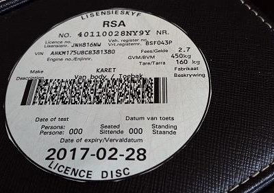 Check your licence disc expiry date | George Herald