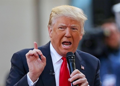 Washington prepares for Trump's big moment