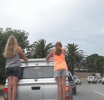 Heinous traffic offence photographed