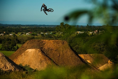 Mammoth jumps for mountain bikers