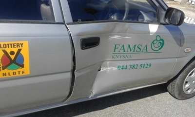 Charity vehicle maliciously damaged