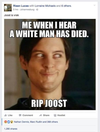 Human rights watchdog receives two complaints about racist Joost meme