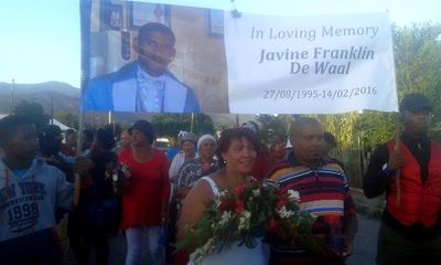 Memorial service for murdered Crags man