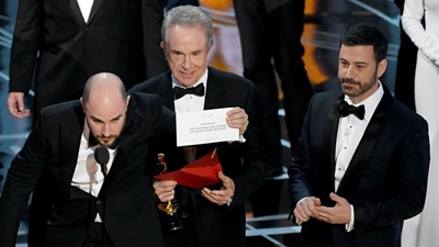 La La Land incorrectly named best picture