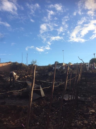 Families left destitute after fire