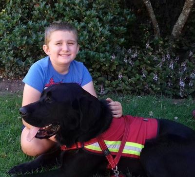 Boy gets Autism Support Dog
