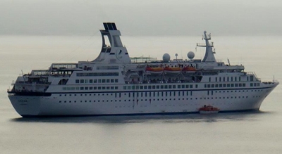Last of the luxury liners for this season in the bay