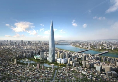 Lotte World Tower opens in Seoul setting world records