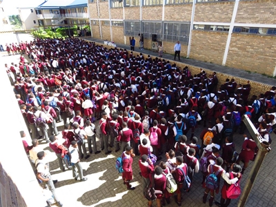 Musicians visit Percy Mdala High School
