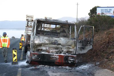 Vragmotor brand uit op N2