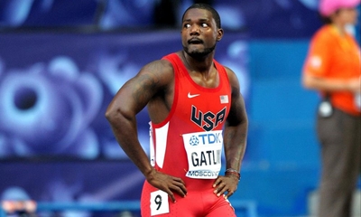 Gatlin struggles to victory in Japan