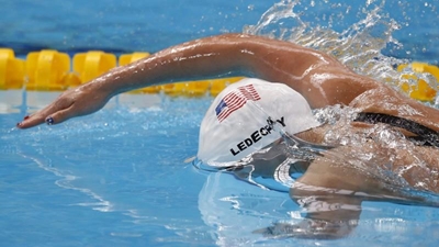 Ledecky sizzles in 1500m free in Santa Clara