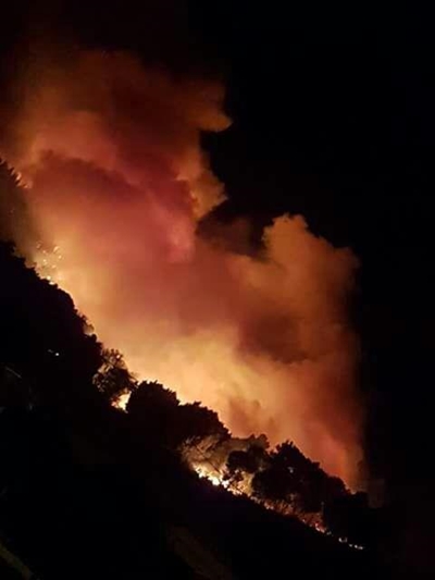 N2 closed due to raging fire