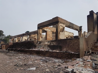 Fire update: Volunteer dies