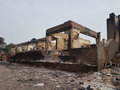 Fire update: Volunteer dies
