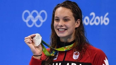 Penny Oleksiak Downs Canadian Record