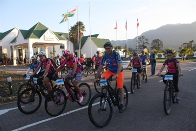 Cyclists raise R210 000