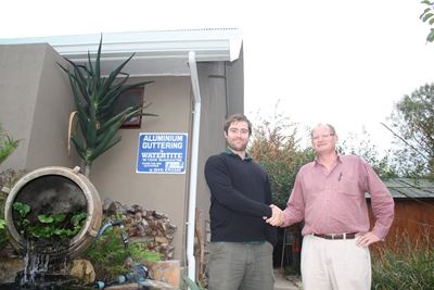 Water harvesting at the garden