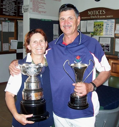 George wins bowls champions singles titles