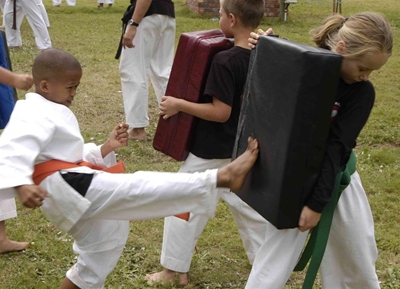 Karate beach camp attended by 60 kids