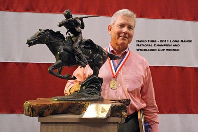 World champion rifle man at open shooting