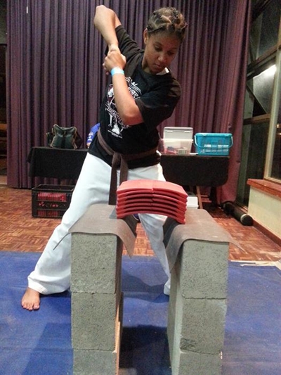 Loads of medals for karateka