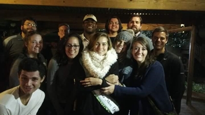 Kallen mingles at Wilderness Night Market