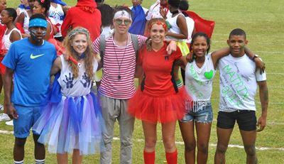 Houses at Knysna High athletics compete