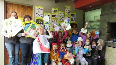 Kids elated at educational toys