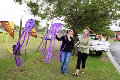 Gutsy kites despite gusty wind