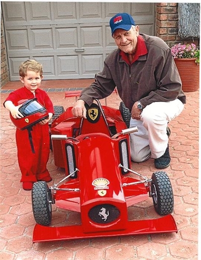 Grandad builds mini Formula 1 racing car