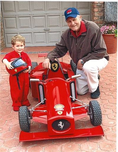 Grandad builds mini Formula 1 racing car