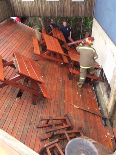 Update: Lookout Deck collapses