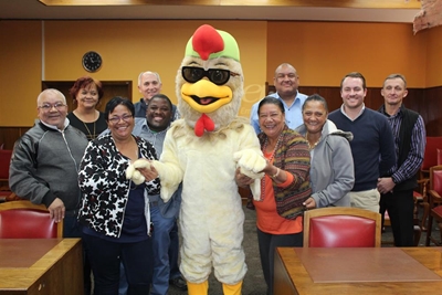 Recycle with Rocky the Rooster