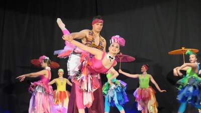 Kaleidoscope of colour at dance show