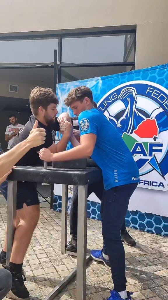 First official armwrestling event on the Garden Route Mossel Bay