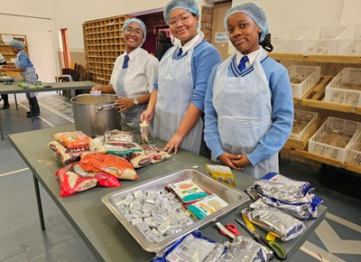 Interacters reach out with bottle-meals