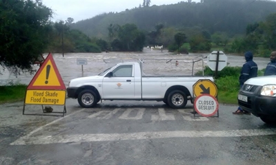 Karatara River in full flood