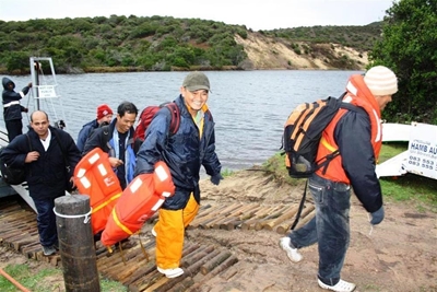 Stranded ship causes havoc