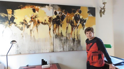 Riana Scheepers geniet haar Wilderness 'kasteel'