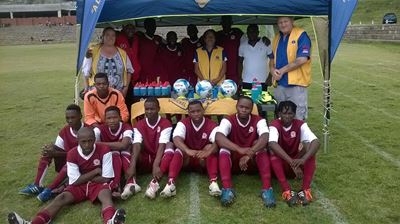 Lions donate to local football club
