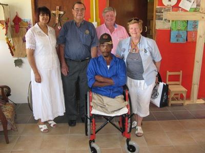 Wheelchair opens doors