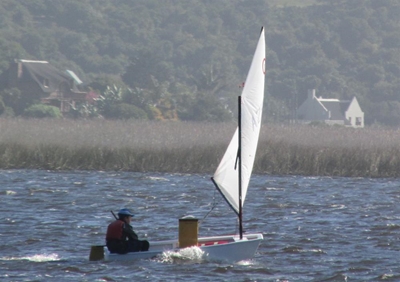 Cold water and strong winds at Frostbite