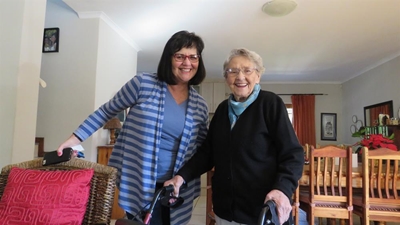 Mom Margo sparkles at almost 90