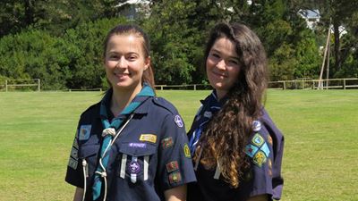 Knysna's first 2 Springbok girl scouts