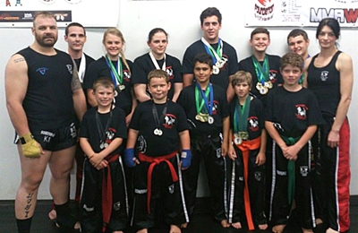 Kickboxers scoop up medals