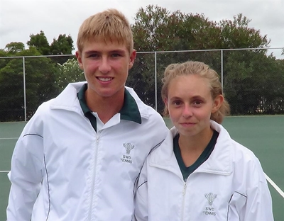 Punt tennisspelers skitter