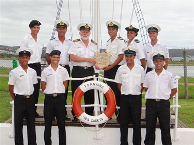 Off to join the Navy